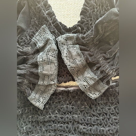 Free People Black Velvet Two-Piece Set Size Small OB207286 brand new - Picture 9 of 16